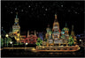 Creative Handmade City Night Scene Scraping Painting
