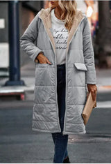Simple Stitch Hooded Jacket