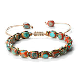 Hand-Woven Emperor Stone Beaded Bracelet