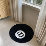 Black No 8 Flocking Carpet Living Room Sofa