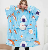 Three-zone Heating Electric Hooded Blanket