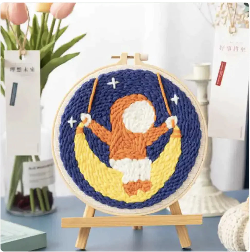 Poke Embroidery DIY Kit – Beginner Friendly.