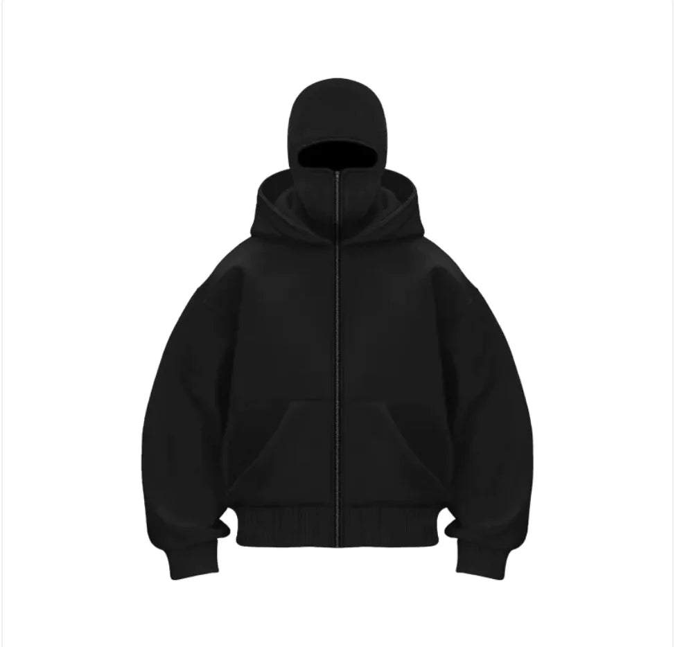 Fleece-Lined Double Hood Sweater
