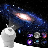 Rechargeable Galaxy Projector Lights 6in1 LED Planetarium Starry Sky Night Lights Rotating Constellation Projector Lamp Decor