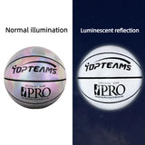 Size 7 Holographic PU Basketball - Reflective Sports Ball