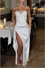 Spring Summer Party Split Dress
