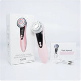 Iontophoresis Facial Skin Care Device with LED Light Therapy