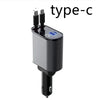Metal Car Charger 100W Super Fast Charging Car Cigarette Lighter USB-C Adapter