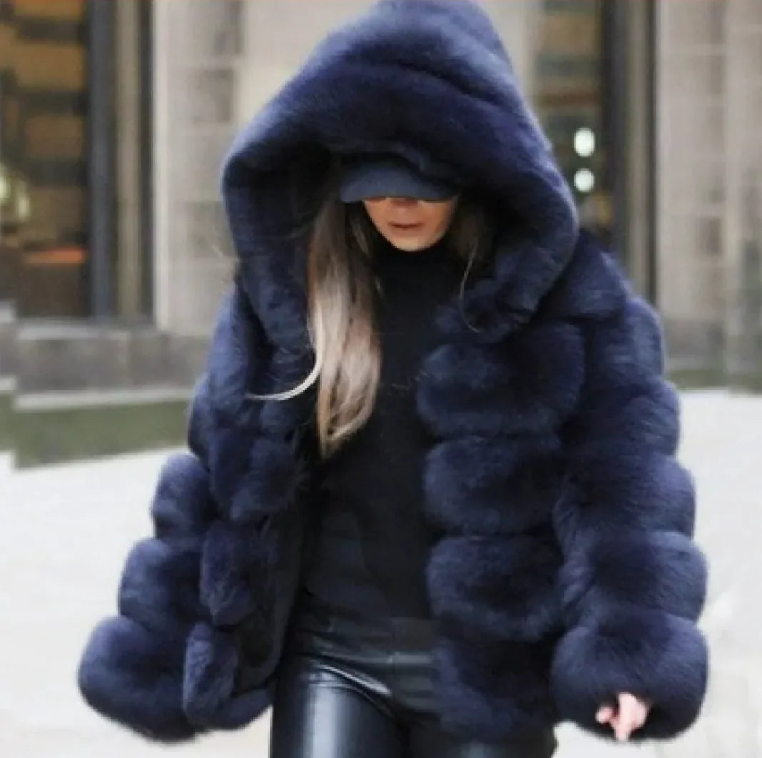 Women's Luxury Faux Fur Jacket