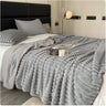 Nordic Luxe Plush Rabbit Fur Blanket