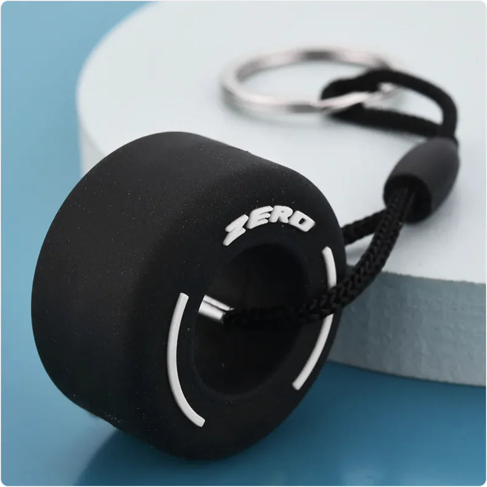 PVC Soft Rubber Tire Keychain