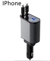 Metal Car Charger 100W Super Fast Charging Car Cigarette Lighter USB-C Adapter