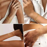 Golden Ball Bracelet Set