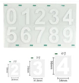 Reflective PVC Number Stickers