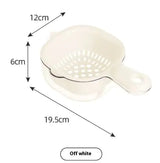 Double drain basket with handle