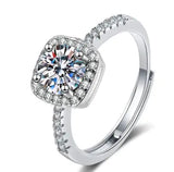 Female Imitation Moissan Diamond Ring