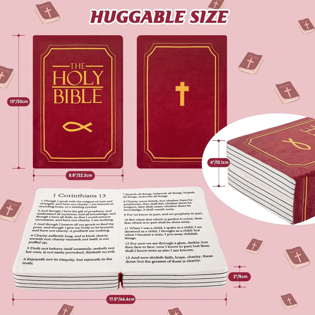 Christmas Bible Plush Pillow