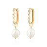 Silver Pearl Drop Earrings