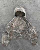 Camo Printed Hooded Pullover