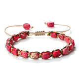 Hand-Woven Emperor Stone Beaded Bracelet