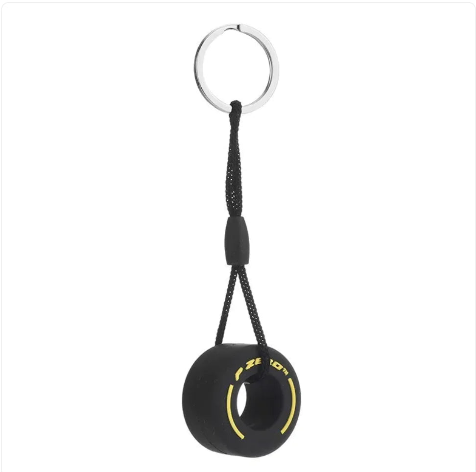 PVC Soft Rubber Tire Keychain