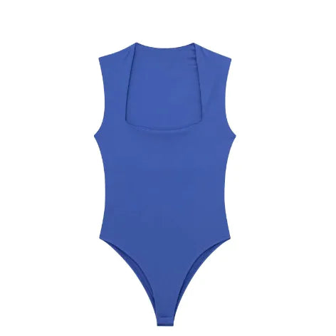 Women's Square Neck Sleeveless Jumpsuit
