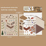3D Cabin Landscape Stickers