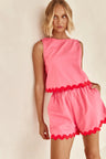 Sleeveless Shorts Suit