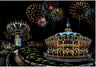 Creative Handmade City Night Scene Scraping Painting