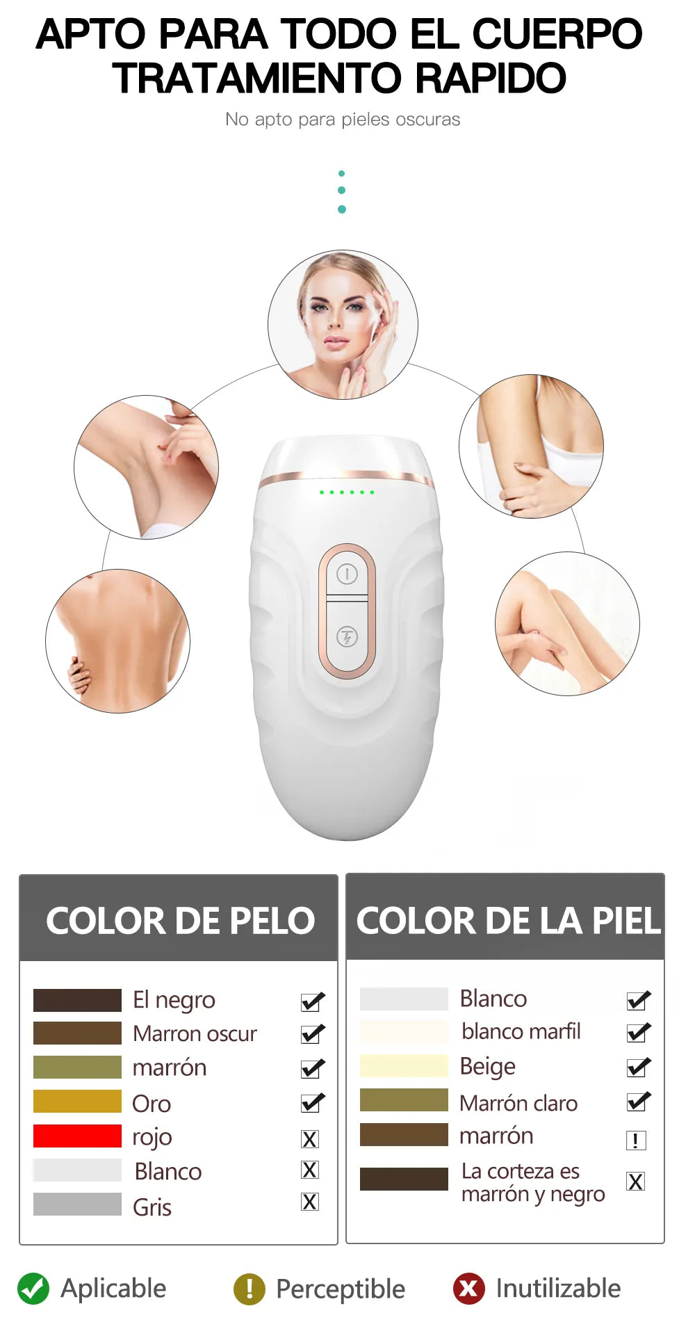 Painless Hair Removal Instrument With Quartz Lamp