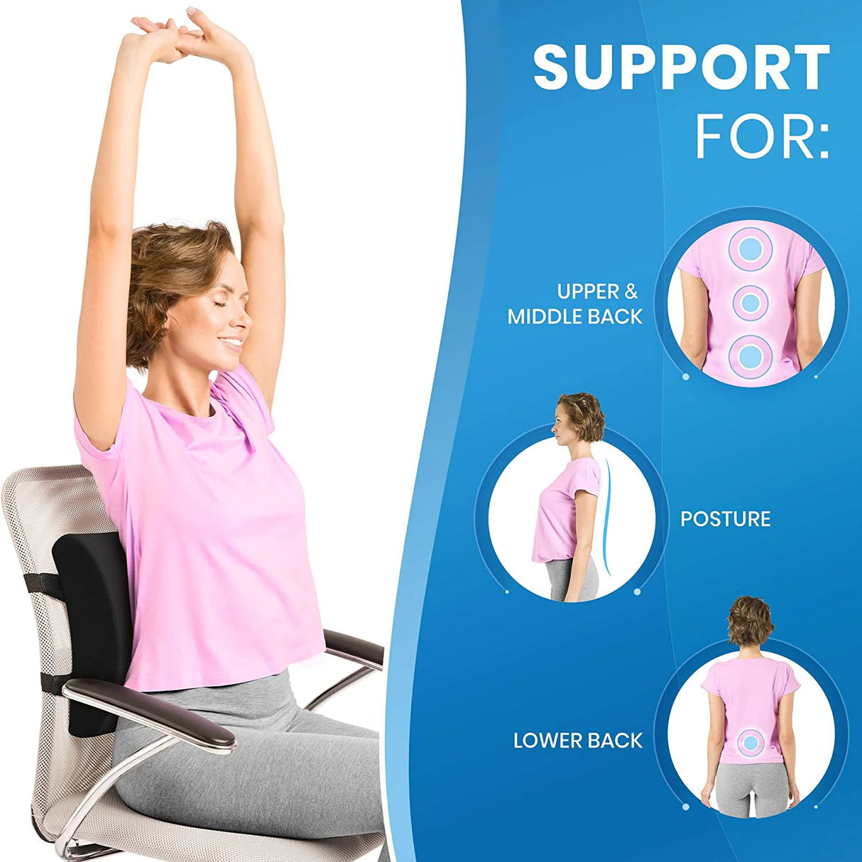 Ergonomic Lumbar Support Pillow