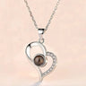 Metal Rose Jewelry Gift Box Necklace