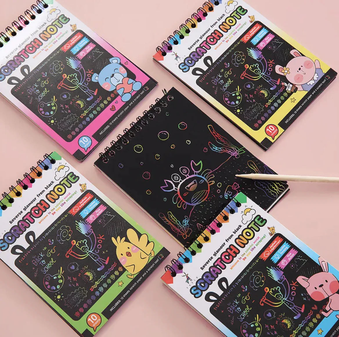 Creative Graffiti Children's Colorful DIY Scraping Painting