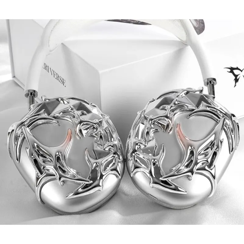 Silver Liquid Headset Cover