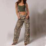 Loose Fit Denim Overalls