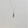 Natural Crystal Pendant Necklace with Stainless Steel Chain
