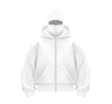 Fleece-lined Double Hood Sweater