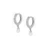 Silver Pearl Drop Earrings