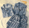 Striped Luxury Silk Sleepwear