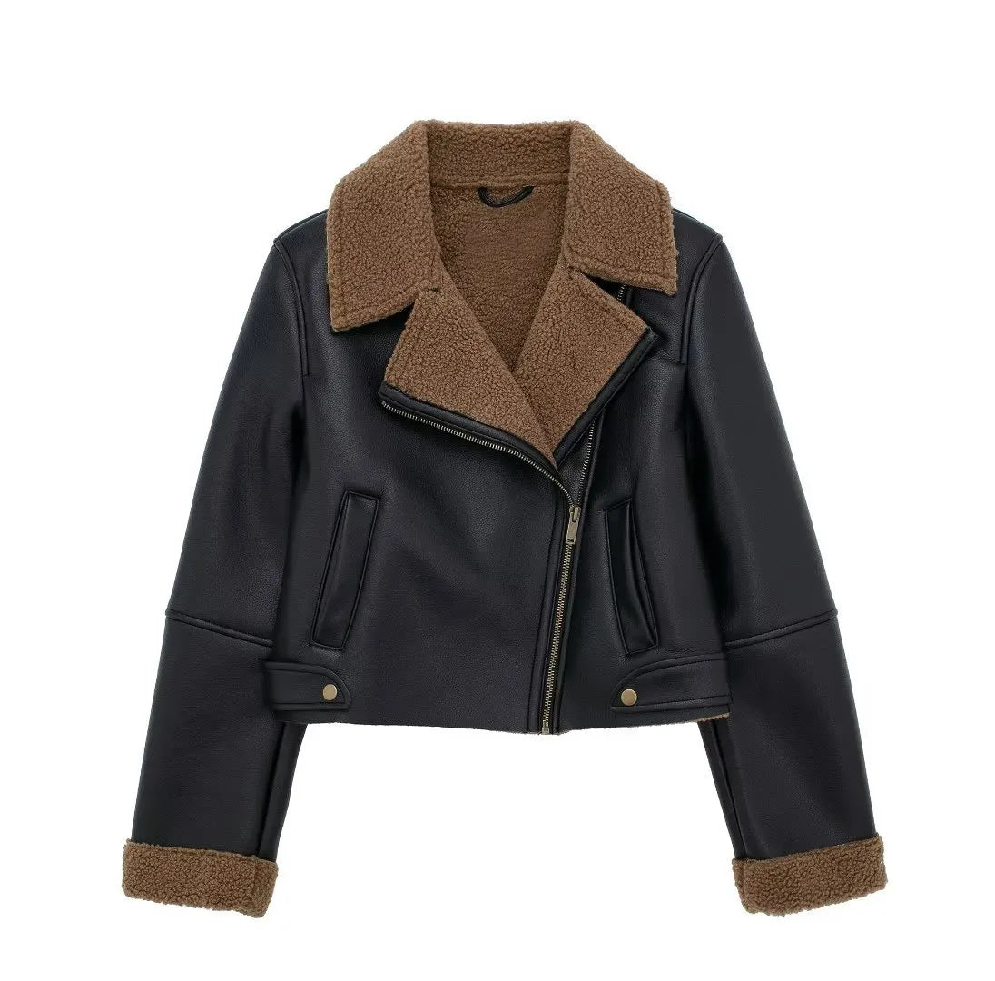 European And American Style Fleece Lined Jacket