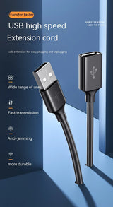 Usb Extension Male To Female Data Cable