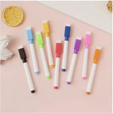Eco-Friendly Whiteboard Markers with Eraser - 8-Piece Set for Kids