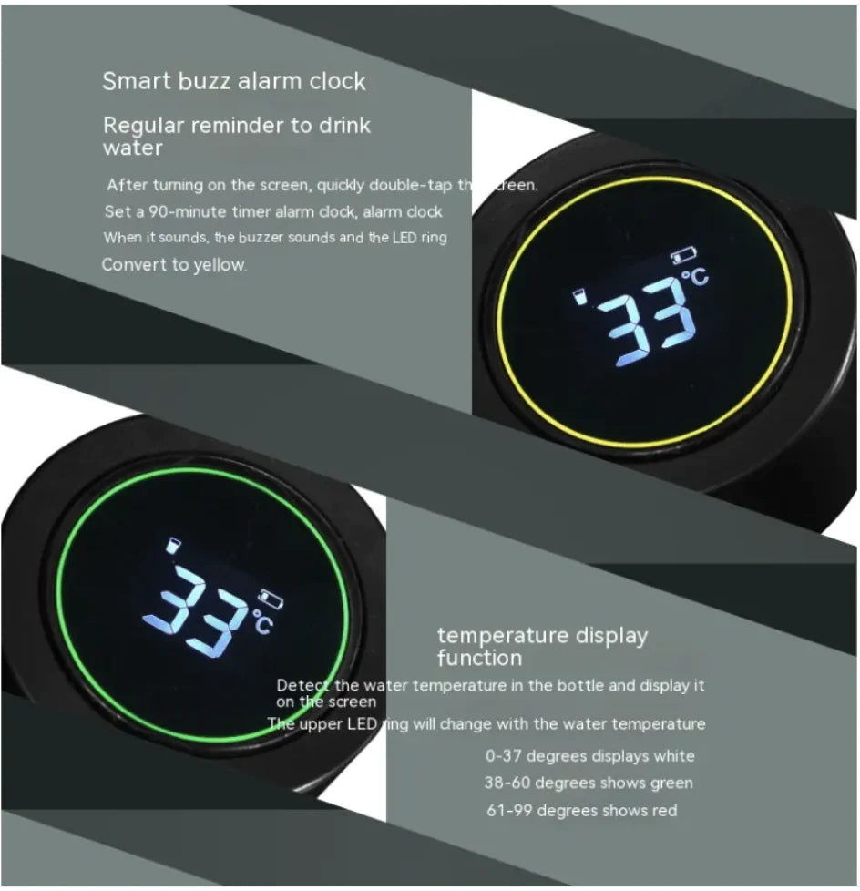 Intelligent Display Temperature Stainless Steel Vacuum Cup