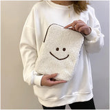 Plush Face iPad/Tablet Laptop Bag