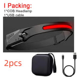 COB LED Rechargeable Headlamp