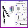 A6 RGB Desktop Microphone with LED Lights – Ideal for PC, Streaming, and Dubbing