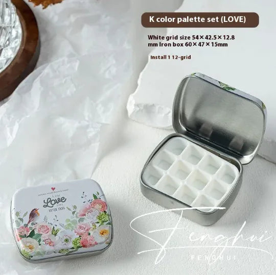 Manicure Watercolor One-piece Flip Small Mini Palette