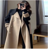 Women’s Double-Sided Fleece Wool Long Coat