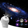 Rechargeable Galaxy Projector Lights 6in1 LED Planetarium Starry Sky Night Lights Rotating Constellation Projector Lamp Decor