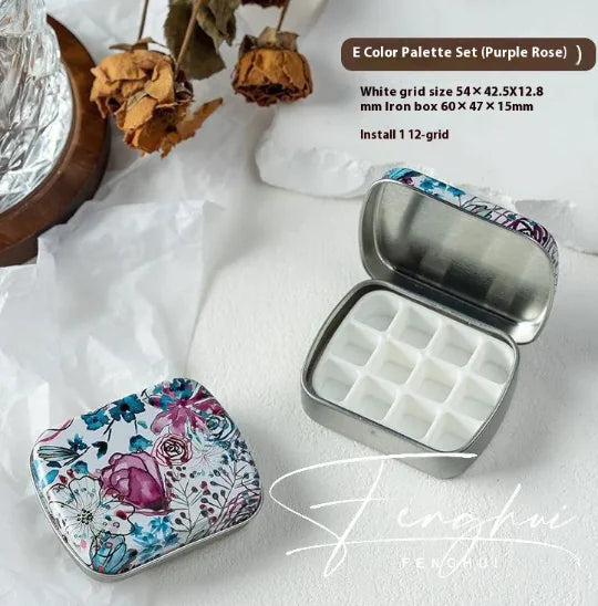 Manicure Watercolor One-piece Flip Small Mini Palette